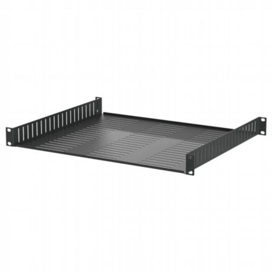 Penn Elcom 1U Vented 388mm Deep Rack Shelf with Front & Rear Mounting