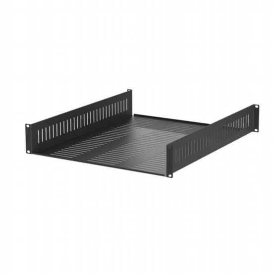 Penn Elcom 2U Vented 558mm Deep Rack Shelf with Front & Rear Mounting