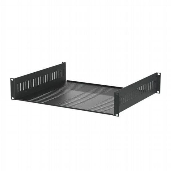 Penn Elcom 2U Vented 388mm Deep Rack Shelf with Front & Rear Mounting