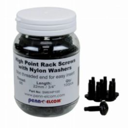 Penn Elcom Penn Elcom Box of 100 M6 High Point Screws with Attached Plastic Washer