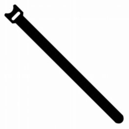 Penn Elcom Penn Elcom Hook & Loop Cable Tie - Black 200mm