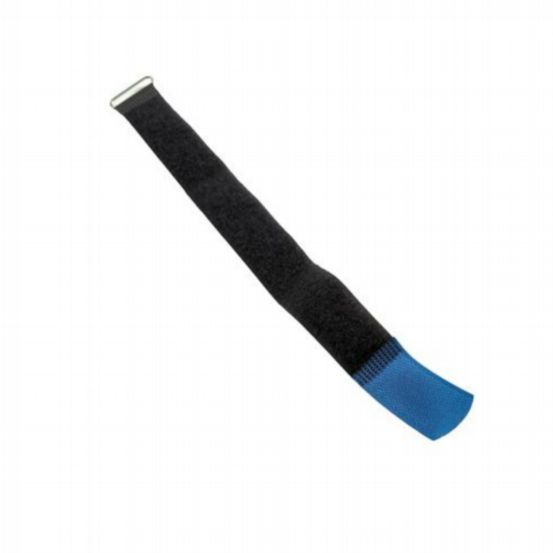 Penn Elcom 355.6mm x 25.4mm Black Nylon Cable Tie with Blue Tip (Hook & Loop)