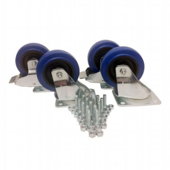 Penn Elcom 4 Castor Kit + Fixings 100mm