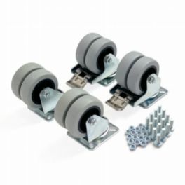 Penn Elcom Penn Elcom Swivel Double Wheel Castor Kit with Fixings