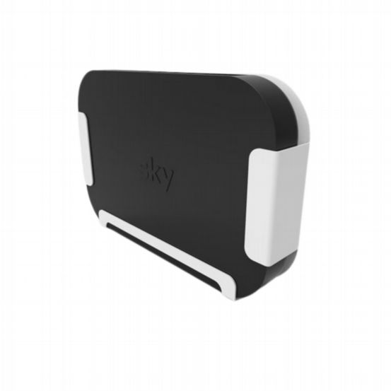 Penn Elcom Wall bracket for sky Q mini box – gloss white