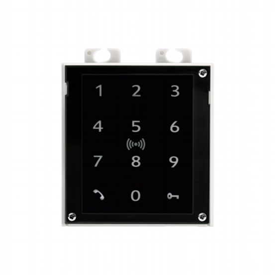 2N IP Verso Touch Keypad & RFID Reader 125KHZ Secured. 13.56MHZ UID+PACS ID-NFC