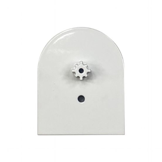 OUTSIDE MOUNT MANUAL DRIVE (WHITE POWDER COAT)