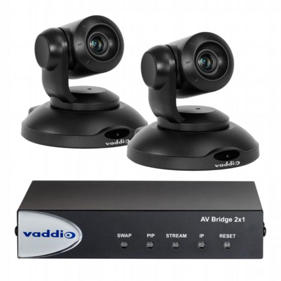 Vaddio AV Bridge 2x1 with 2 PrimeSHOT 10 HDMI Cameras